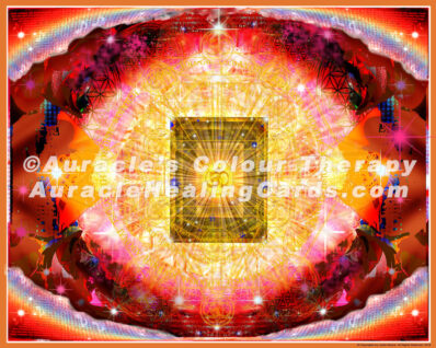 Sacral Chakra - 8 inch x 10 inch, Laminated Auracle Chakra Healing Card Mandala