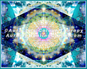 Higher Heart Chakra/Ananda Khanda Chakra - 8 inch x 10 inch, Laminated Auracle Chakra Healing Card Mandala