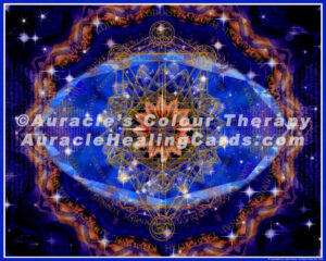 Third Eye Chakra - 8 inch x 10 inch, Laminated Auracle Chakra Healing Card Mandala