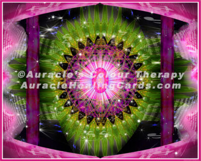 Causal Energy Chakra - 8 inch x 10 inch, Laminated Auracle Chakra Healing Card Mandala