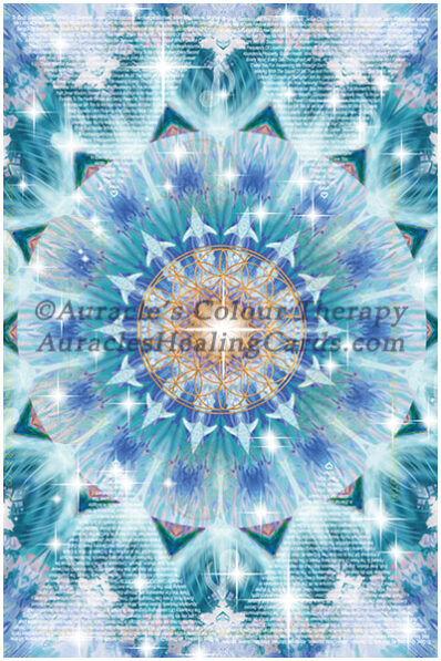 Aqua Mandala - Level 1 - Poster 24 x 36 inches