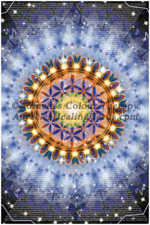 Luminous Black Mandala - Level 2 - Poster 24 x 36 inches