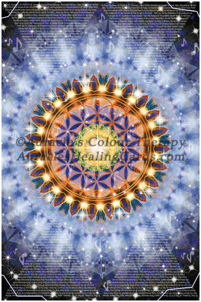 Luminous Black Mandala - Level 2 - Poster 24 x 36 inches
