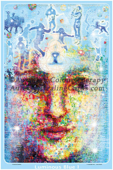 Luminous Blue Image - Level 1 - Poster 24 x 36 inches