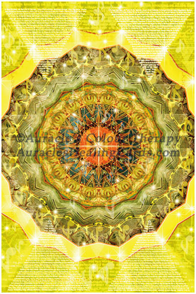 Luminous Yellow Mandala - Level 2 - Poster 24 x 36 inches