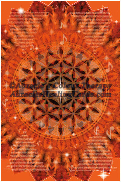 Orange Mandala - Level 2 - Poster 24 x 36 inches