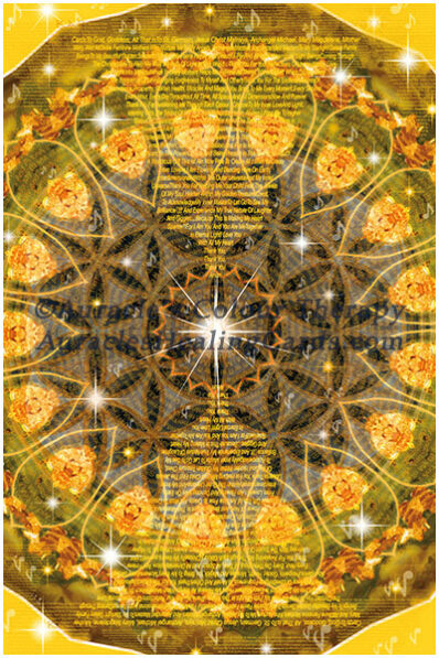 Gold Mandala - Level 2 - Poster 24 x 36 inches