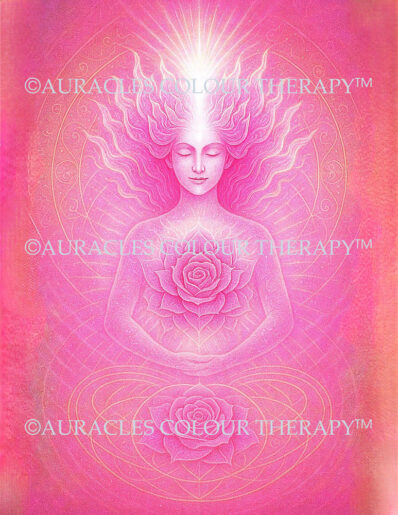 The Radiant Rose: Embodying the Pink Flame of Love - 8 inch x 10 inch, Laminated