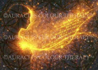 Wisdom of the Golden Thread - Returning to Source Within - 8 inch x 10 inch, Laminated